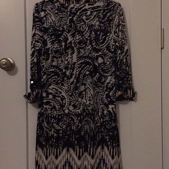 New Directions pattered swing dress- NBW - Picture 3 of 3